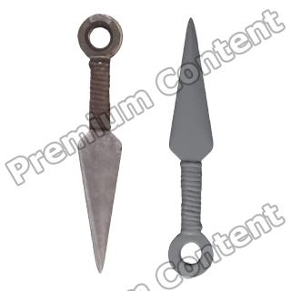 Throw Dagger RAW 3D Scan